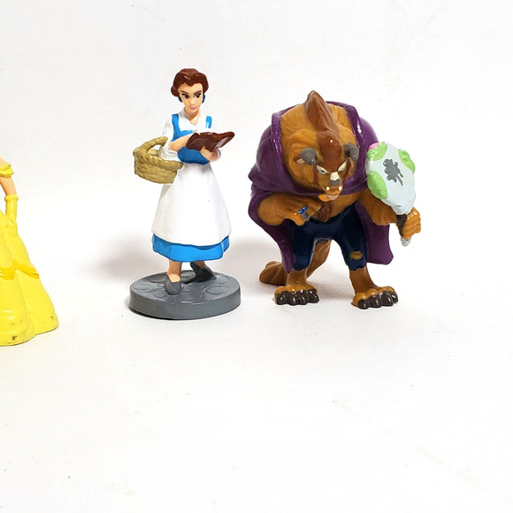 Vintage Disney Beauty & the Beast Applause Belle Lumiere Topper Action Figures - Picture 3 of 16